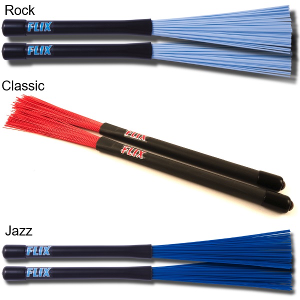 Flix Nylon Drum Brushes