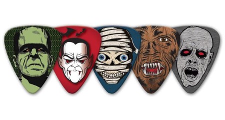 Grover Allman Guitar Picks with Claaic Horror Images