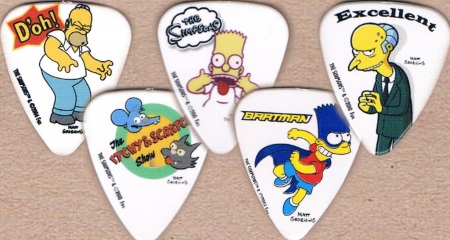 The Simpsons Guitar Picks